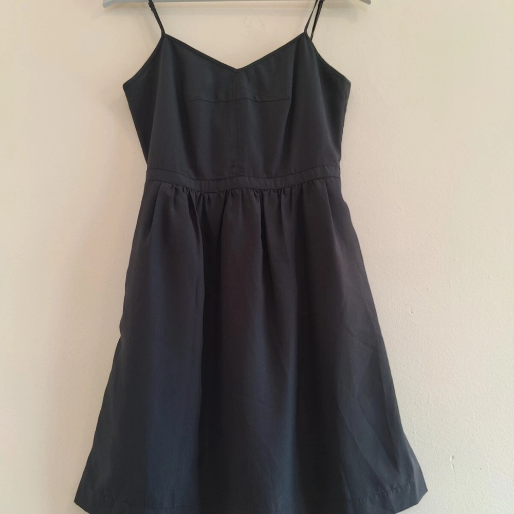 J. CREW BLACK SUMMER LBD Spaghetti Strap Dress Size 4